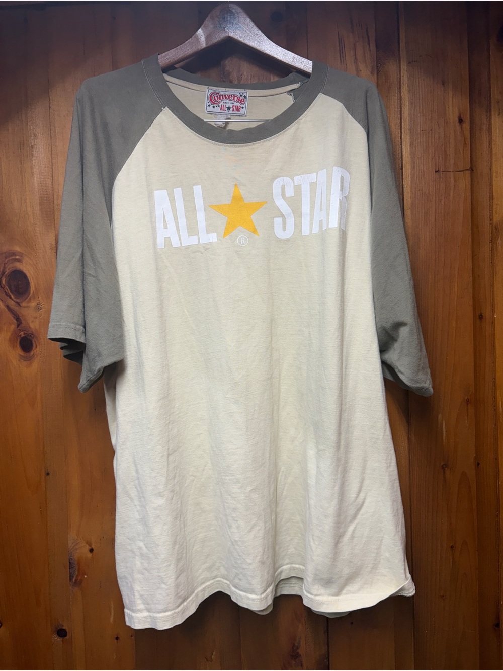 vintage Converse All Star raglan t-shirt in Size 3XL